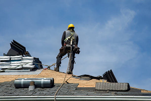 Professional Roofing technician working in South Hackensack, NJ